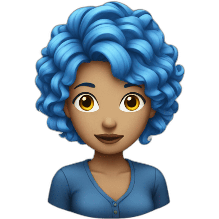 blue-hair-woman emoji