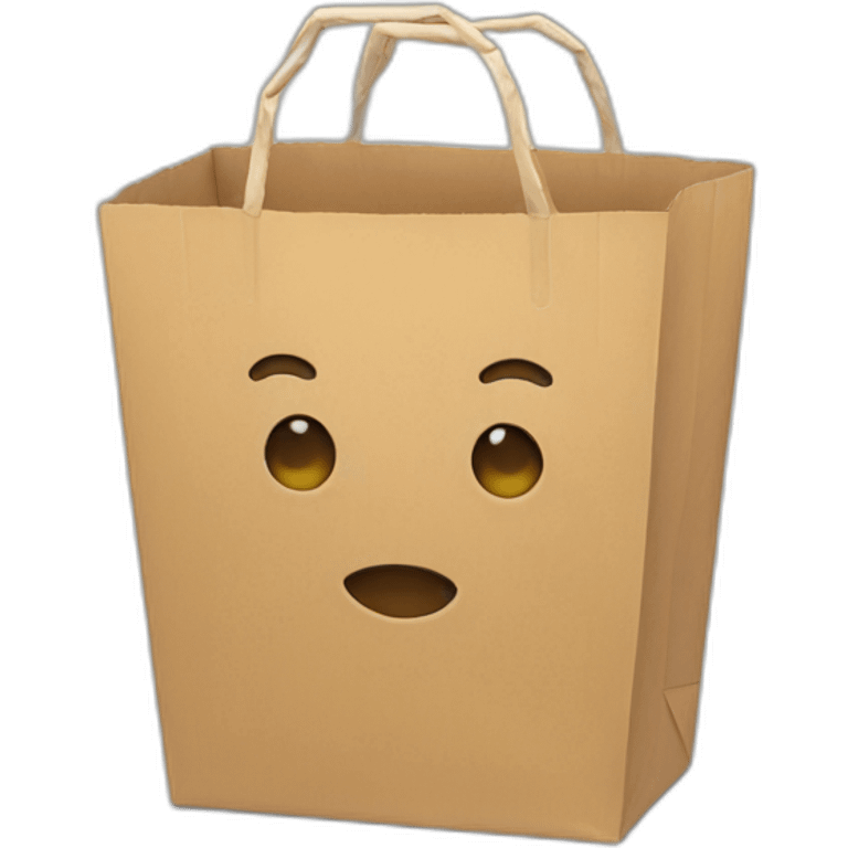 paper takeaway bag emoji