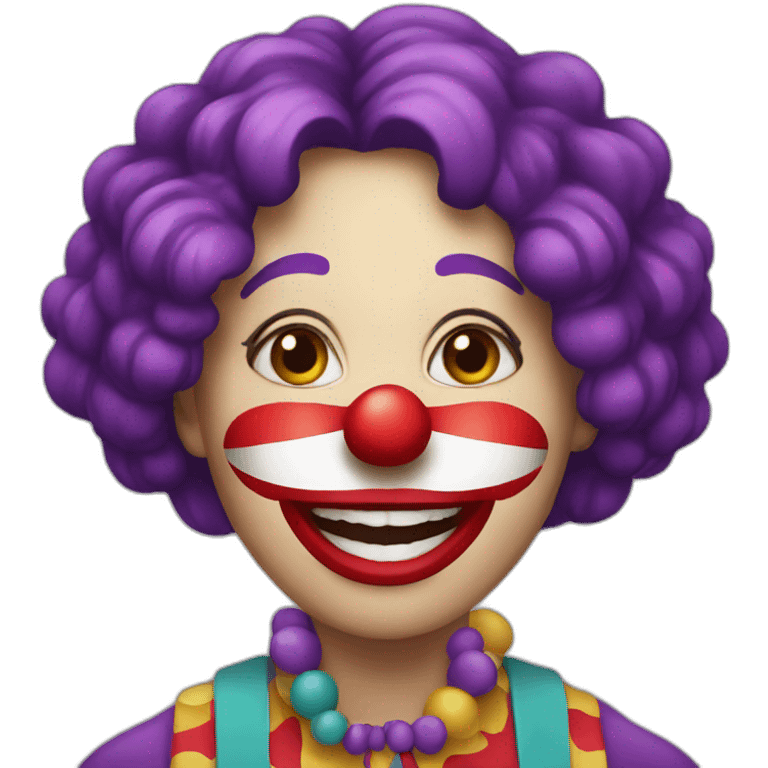 Women clown emoji