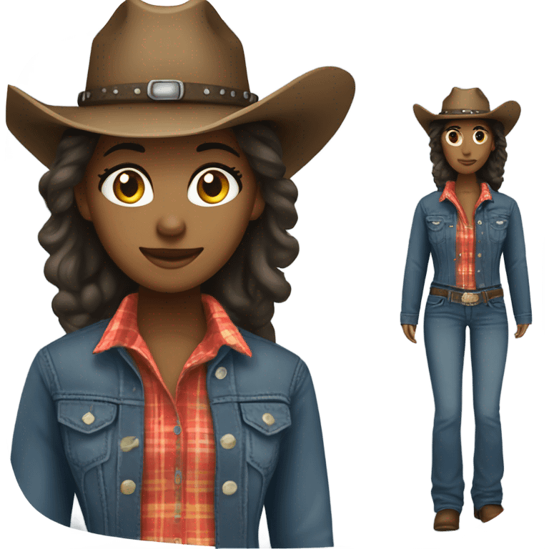 Western girl emoji