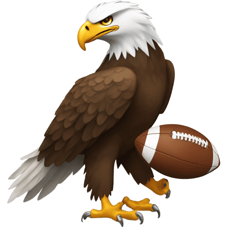 Eagle with football emoji