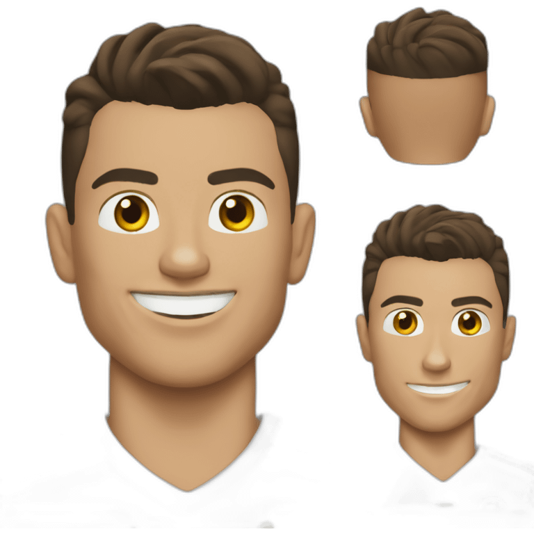 Cristiano ronaldo qui fait le floss emoji