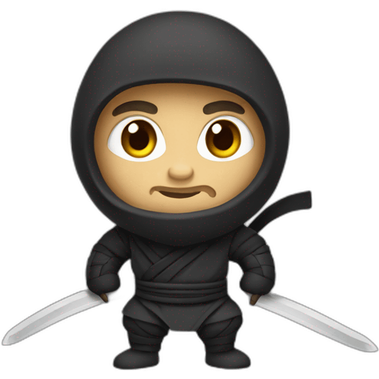 un singe ninja emoji