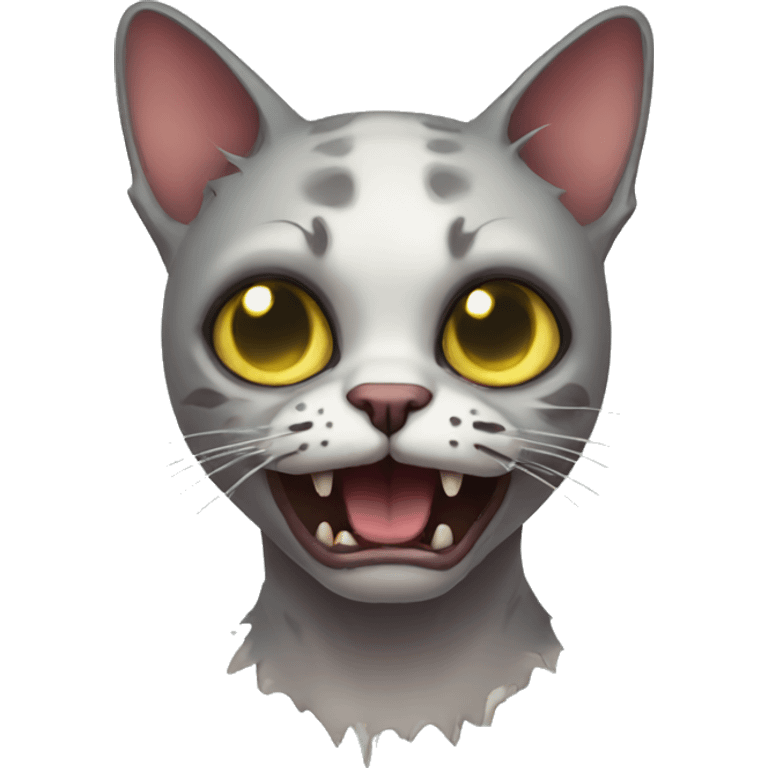 Cat zombie emoji