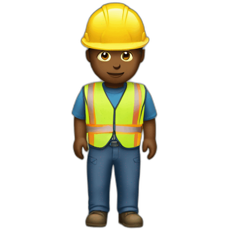 person watching road works normal clothes emoji