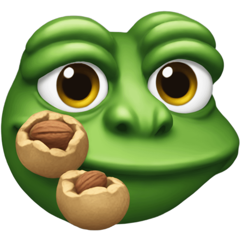 pepe with nuts emoji