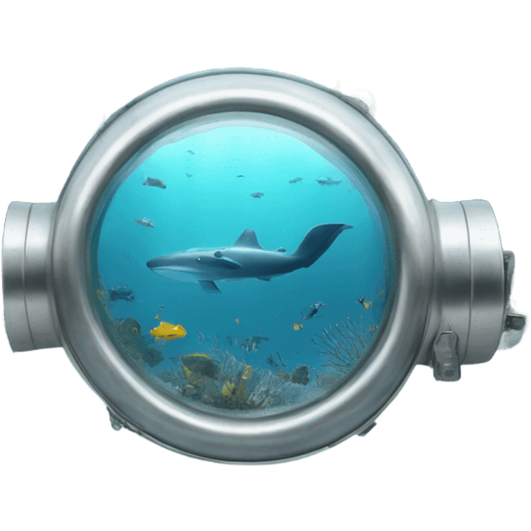 metal tube in underwater sea emoji