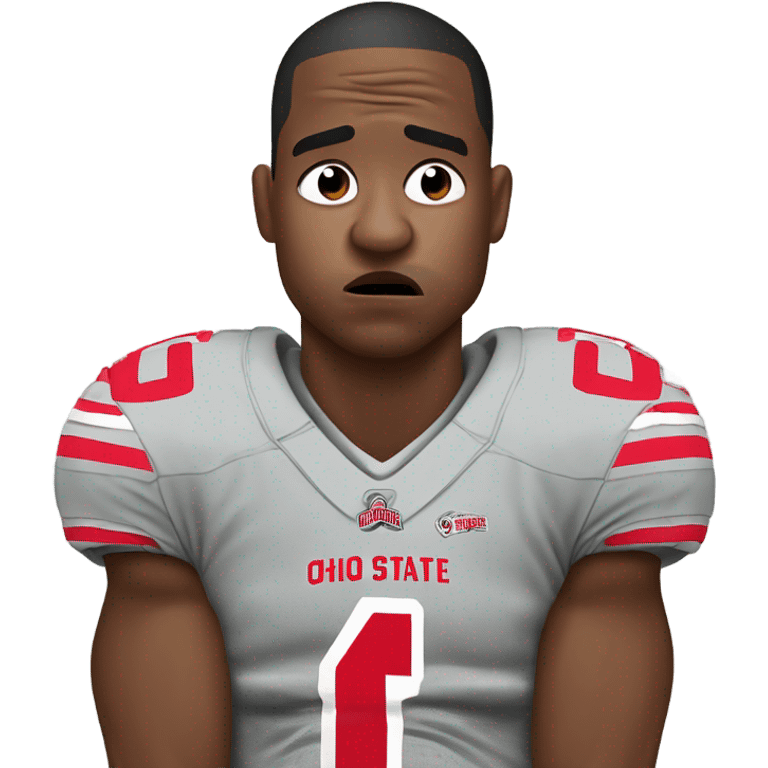 Ohio state football fan crying emoji