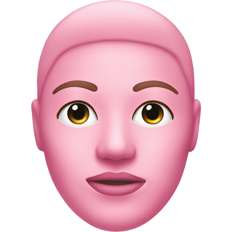 moisturizing hydrogel face mask pink emoji