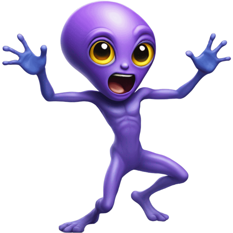 Alien dancing emoji