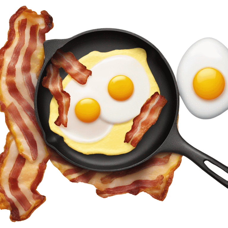 Eggs and bacon emoji