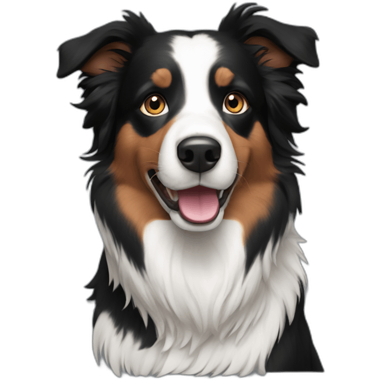 Black border collie emoji