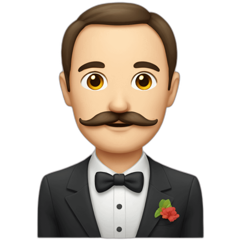 russian moustache husband with fish emoji