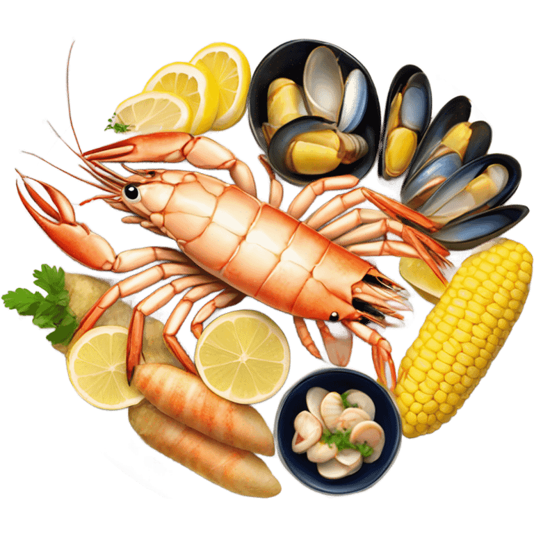 Seafood boil emoji