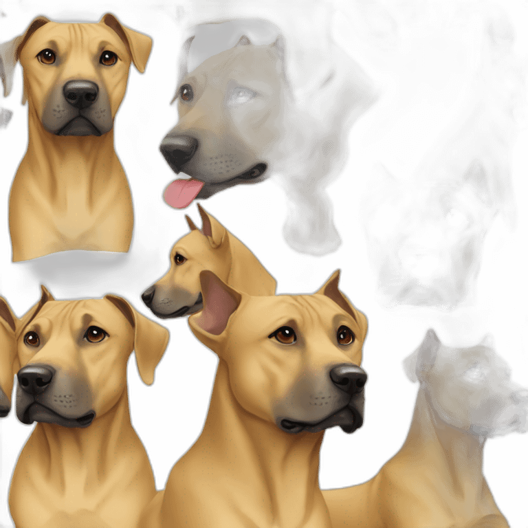 Dog Thai Ridgeback Full-height emoji