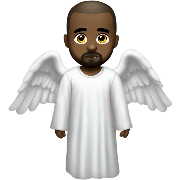 Kanye West as an angel emoji