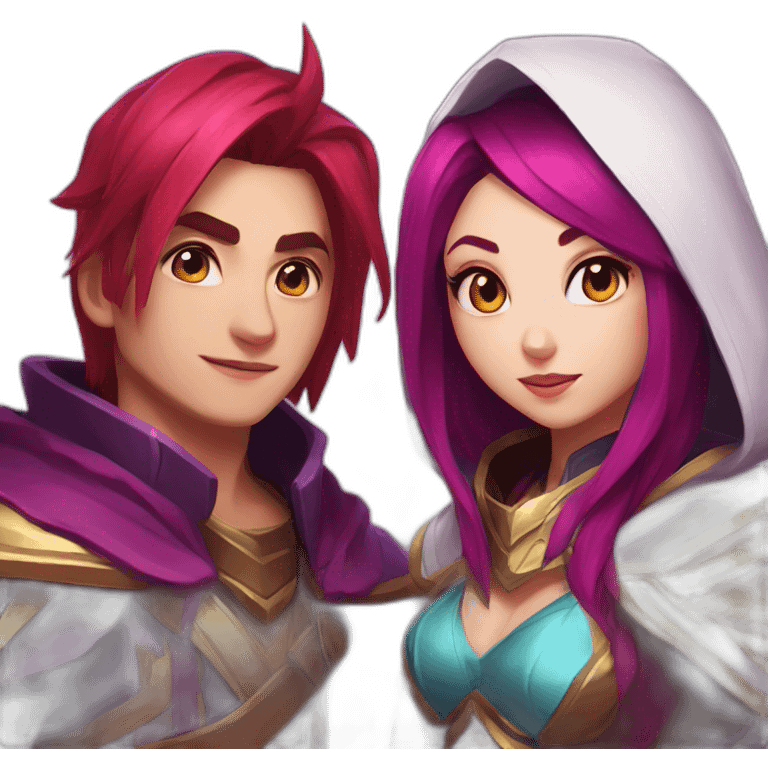 Xayah and rakan League of legends emoji