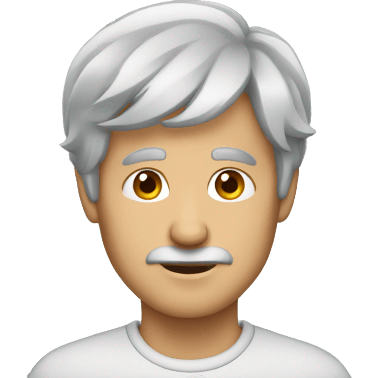 grey haired man emoji