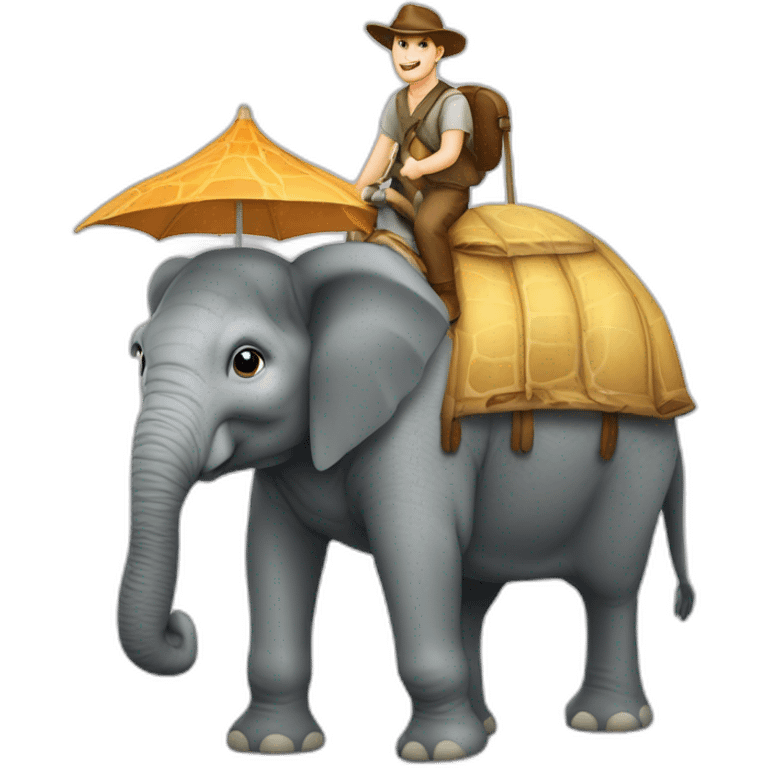 tortue sur cheval sur elephant sur vache sur girafe emoji