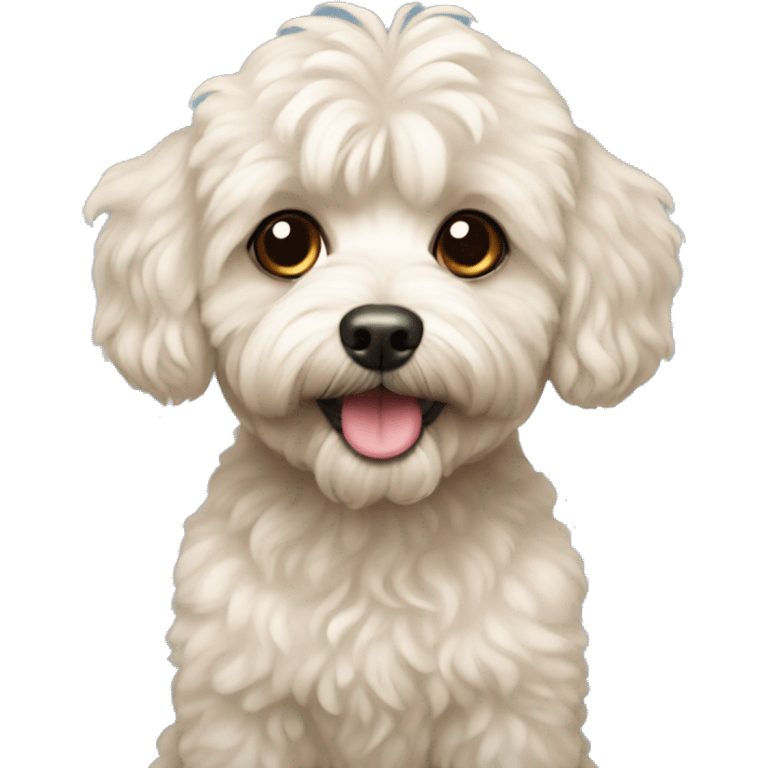 Dog maltipoo emoji