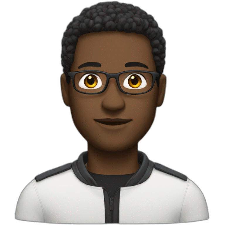 black person on f1re emoji