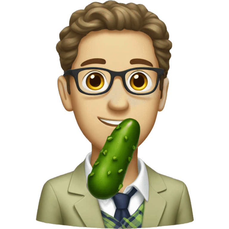 Preppy pickle  emoji