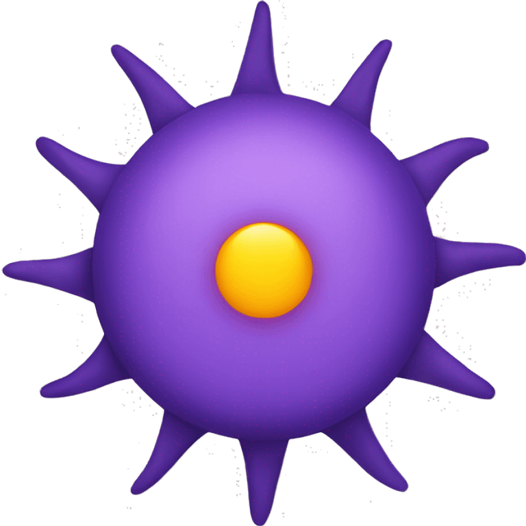 Purple sun emoji