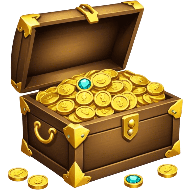 an opened treasure box emoji