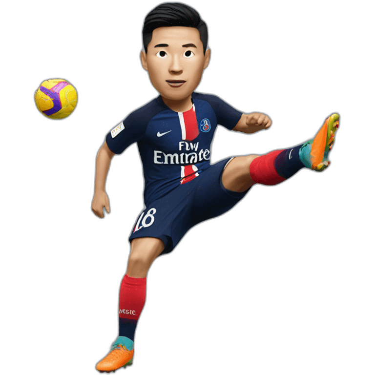 Le kang in psg foot balleur emoji