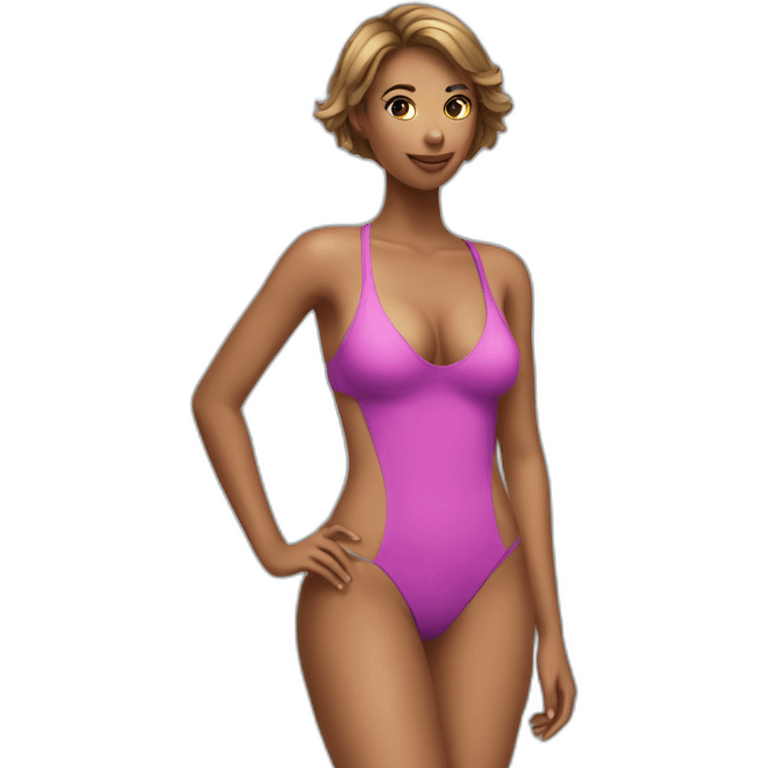 sexxy gal in swimsuit emoji