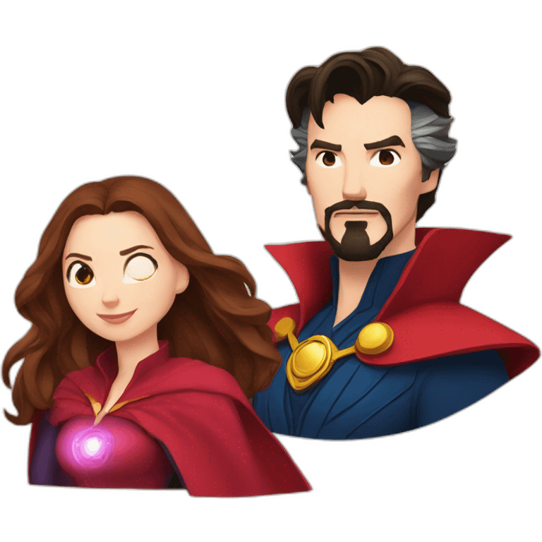 Doctor strange and scarlet witch emoji