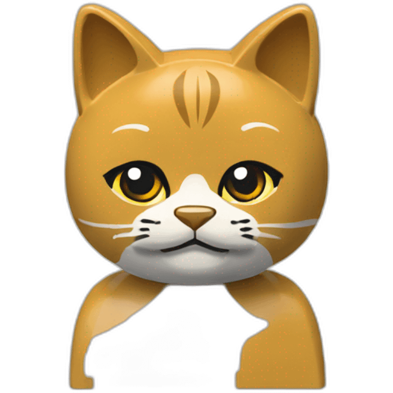 Un Chat façon lego  emoji