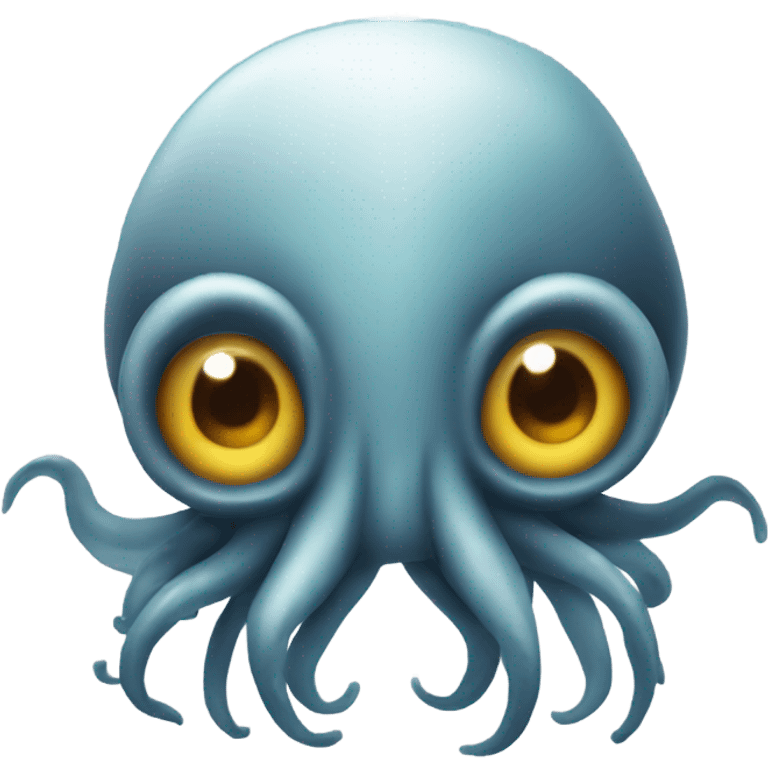 Ios squid emoji facing forward, 🦑  emoji