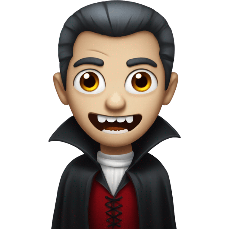 Scary vampire emoji