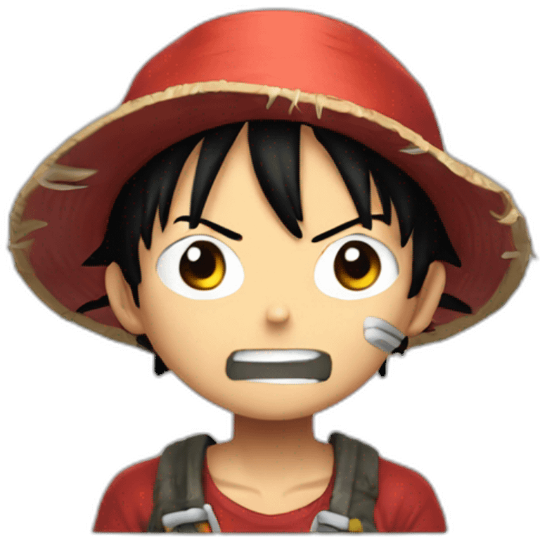 Mini luffy au combat emoji