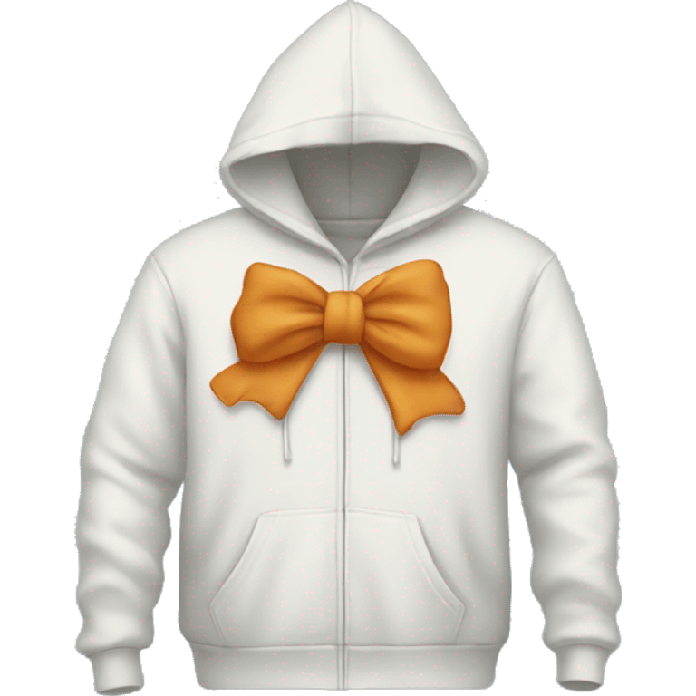 Hoodie with a bow emoji