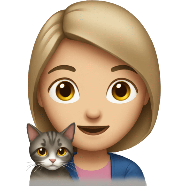 Women with cat emoji