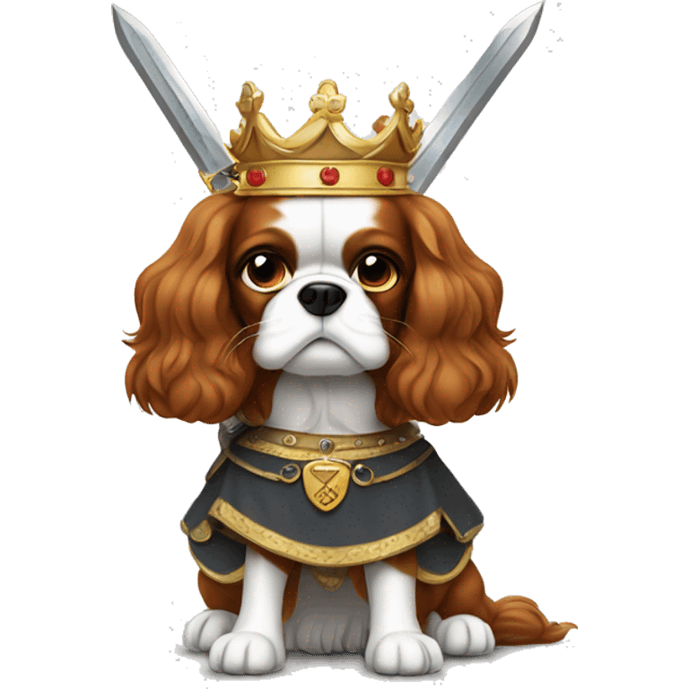 caviler king charles with sword emoji