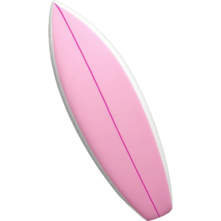 Pink and white surf board emoji