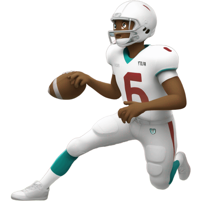 Tua throwing football emoji