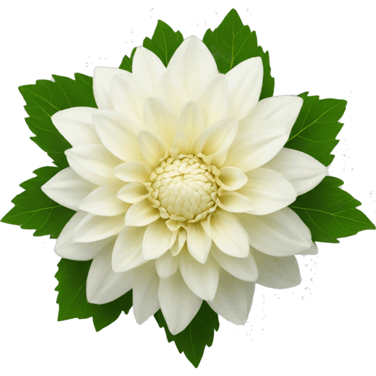 White dahlia flower emoji