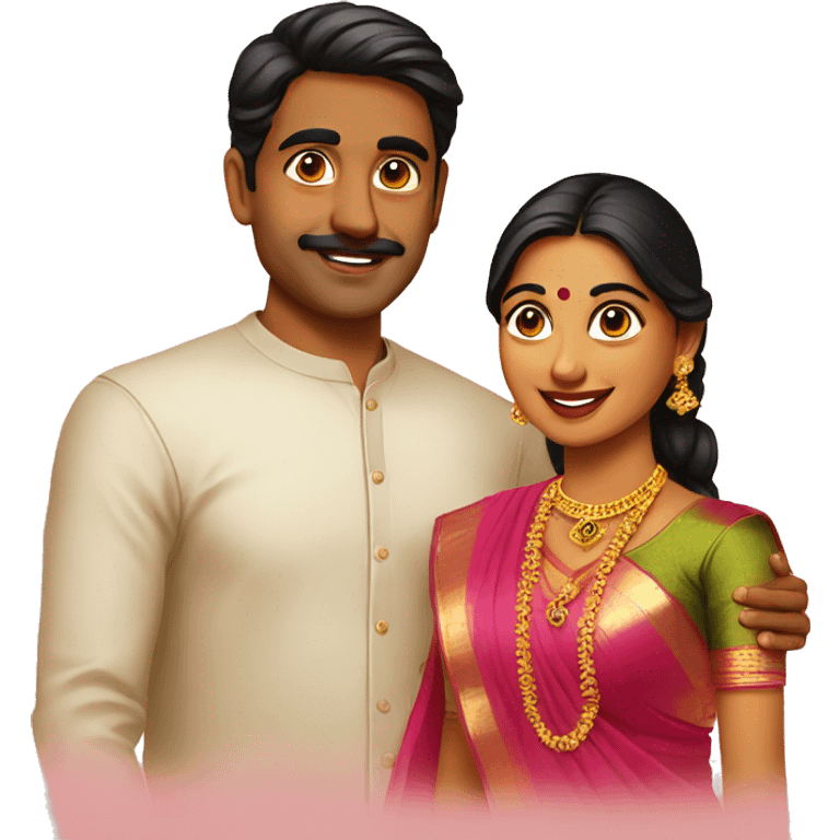 South Indian couples emoji