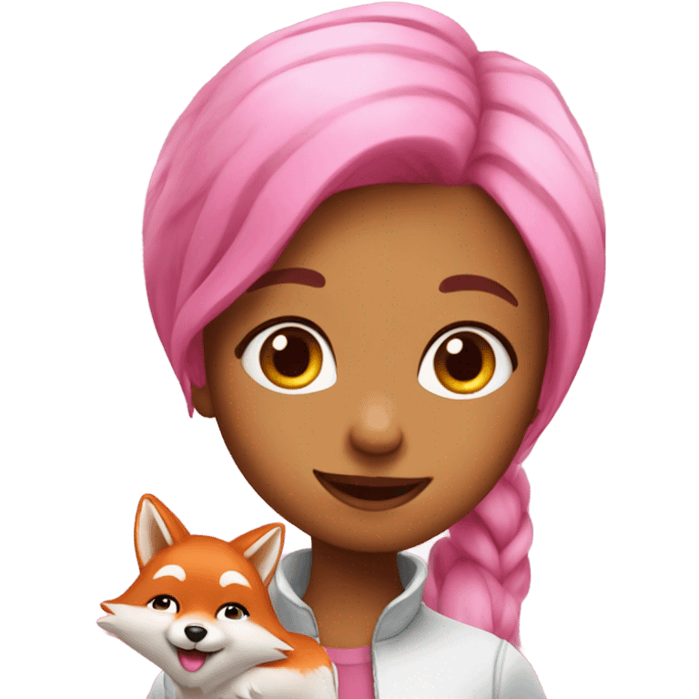 girl pink fox emoji