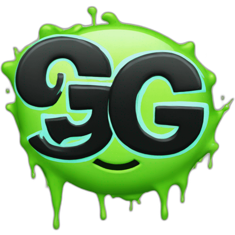 graffiti of the words "GG" emoji