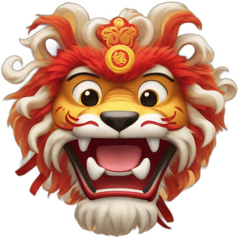 Lion dancing  emoji