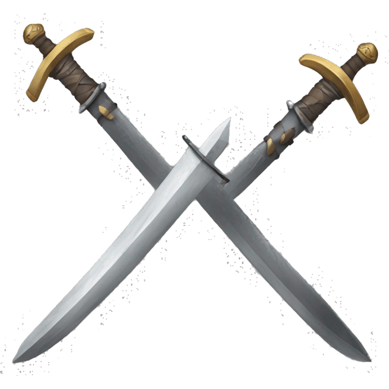 medieval fighting swords emoji