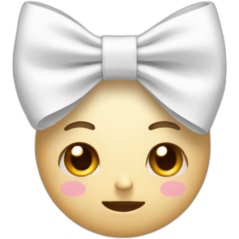 white bow emoji