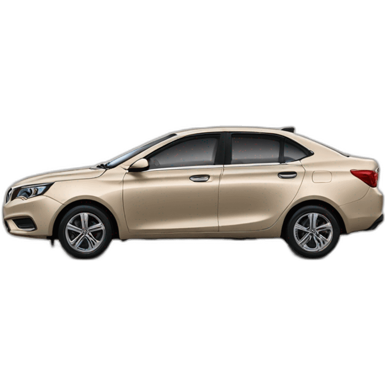 Car Geely CK beige color from the side emoji