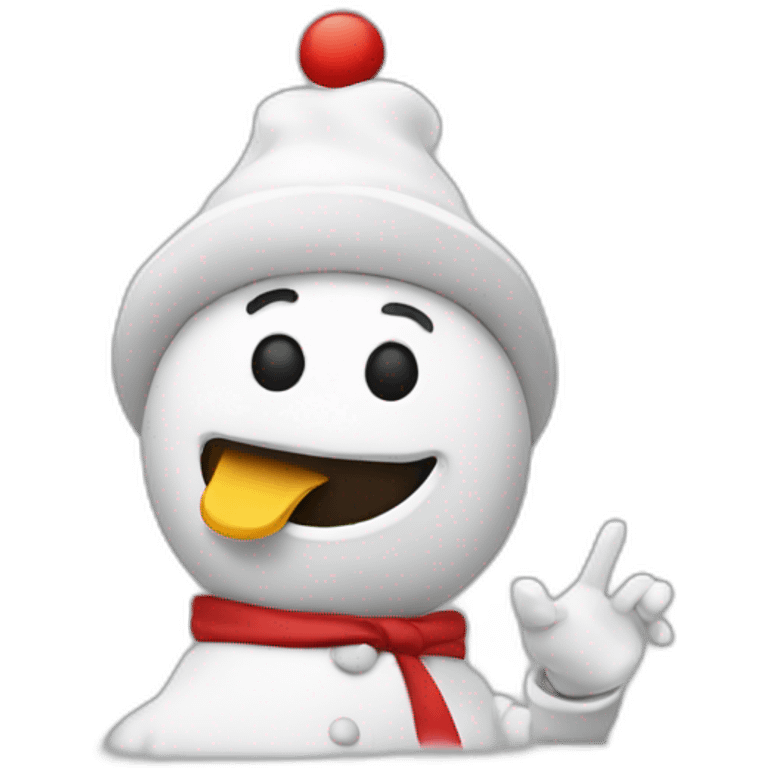 Bonhomme qui fait un dab emoji