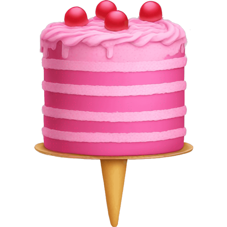 Pink cake emoji